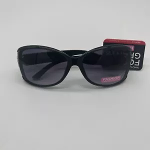 NEW Foster Grant Black Plastic Black “Sublime” Fashion Casual women silver - Picture 1 of 6