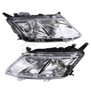 For 2010-2012 Ford Fusion Chrome Halogen Headlights Headlamps Left+Right Pair - Picture 1 of 15