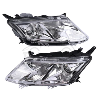 For 2010-2012 Ford Fusion Chrome Halogen Headlights Headlamps Left+Right Pair - Imagem 1 de 4
