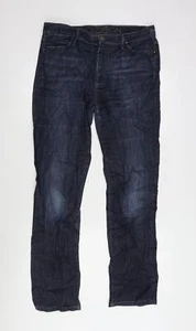 GOLDSIGN Womens Blue Cotton Blend Straight Jeans Size 33 in L29 in Regular Zip - Picture 1 of 10