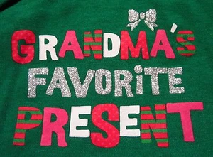 My 1st First Grandma's Favorite Present Xmas Christmas Grandpa One Piece 0-24 - Picture 1 of 110