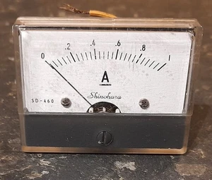 Shinohara 1A Panel Mount Ammeter - Untested - Picture 1 of 4