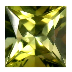 Piedra preciosa natural de turmalina verde con forma de princesa maravillosa de 1,10 quilates (6 x 6 mm) - Imagen 1 de 1