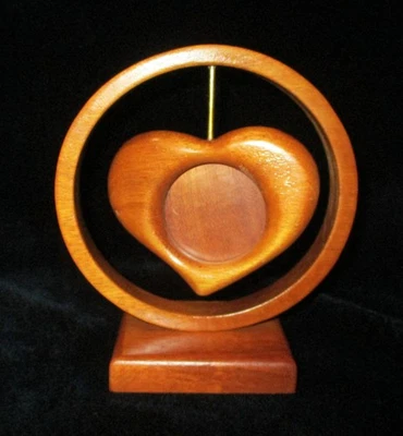 老式夏威夷 KOA 木心照片框架支架旋转自由女神之家 — 第 1/4 张图片