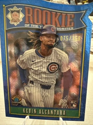 2025 Bowman - Rookie of the Year  Kevin Alcantara #ROY-15 Blue Mojo /150 - Image 1 of 4