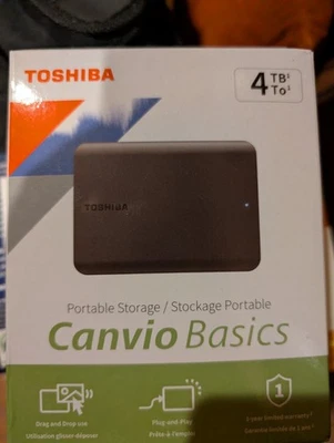Toshiba Canvio Advance 4TB 2.5" Portable External Hard Drive - Black - Image 1 of 2