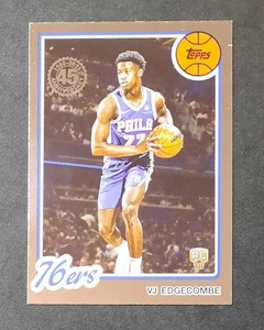 2025-26 Topps VJ Edgecombe Rookie Card 45th Anniversary 1980-81 76ers - Picture 1 of 2