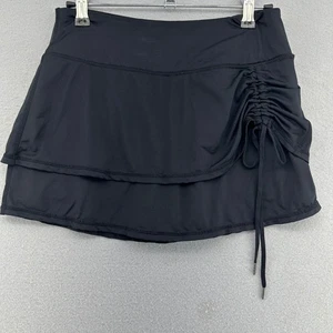 Kyodan Athletic Swimming Skort Drawstring Layered Black Womens XS Summer Swim - Picture 1 of 7