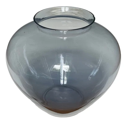 frühe grosse Wilhelm Wagenfeld Vase Glas VLG Weißwasser 1935 Bauhaus Herzvase - Bild 1 von 4