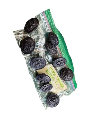 Lote De 10 Botones Uniforme Negro Ancla Globo Águila USMC De Colección Conjunto Militar Foto 1 de 2