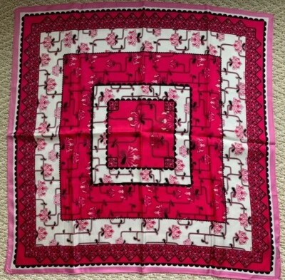 Pequeña bufanda de seda floral Ann Taylor al por menor $49,50, cuadrada de 25" Foto 1 de 3