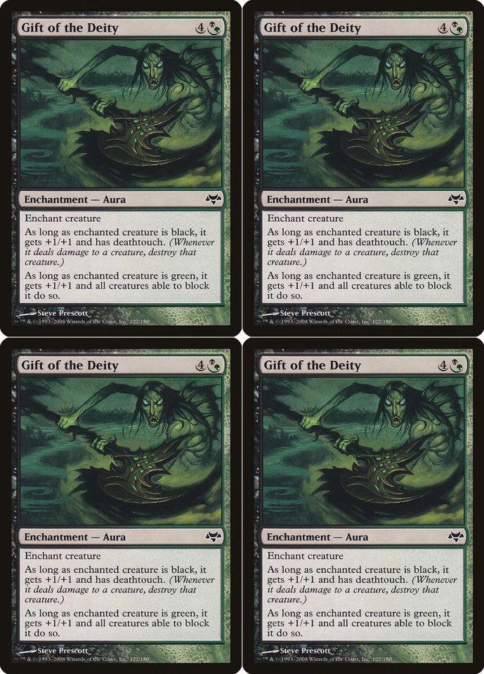 Gift of the Deity X4 Eventide MTG Magic the Gathering Excellent 2Fire Games - Image 1 of 1
