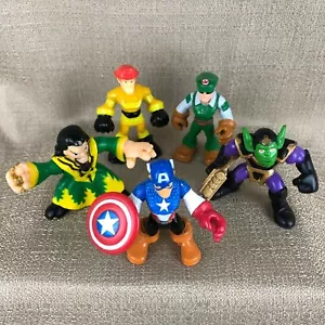 Playskool Marvel Super Heroes Captain America, Green Goblin, Wizard Set of 5 - Picture 1 of 12