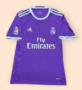 Real Madrid Jersey Ronaldo Purple Away Kit 2016/2017 Men’s Small Adidas Soccer - Picture 1 of 9