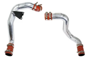 HPS Polish Hot Cold Side Charge Pipe with Intercooler Turbo Boots Kit 17-105P - Picture 1 of 4