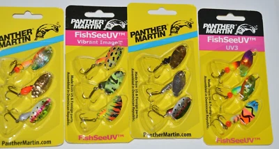 4 packs panther martin trout spinners value 3-pack size 4 rainbow assortment