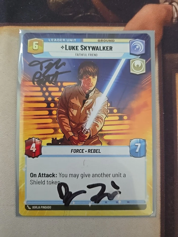 Luke Skywalker SOR-EN 1/2 Signed (Star Wars: Unlimited) - Image 1 of 1