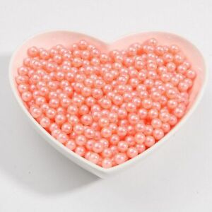 Imitation Pearl Beads Acrylic Round Loose Bead Jewelry Making Accessories 50/100
