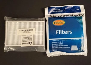 2 Filters for Kenmore Canister Vacuum 86883 CF1 CF-1 plus 1 HEPA Filter #86889 - Picture 1 of 5