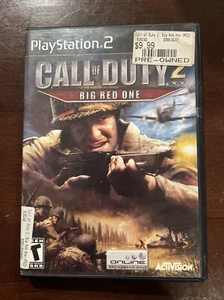 Call of Duty 2 Big Red One Sony PlayStation 2 2005 Cover Art ohne Handbuch - Bild 1 von 4