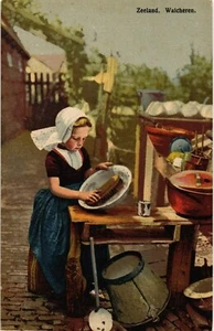 Alte AK Vintage. Niederlande Zeeland Bräuche und Tradition (529) - Bild 1 von 2