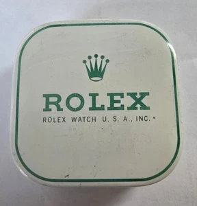 VINTAGE ROLEX 2.33"   50.0mm  PARTS TIN BOX DISPLAY CONTAINER!!! - Picture 1 of 2