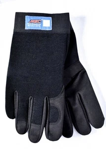 MSC Mechanics Work Gloves (Size L/Large) Black Synthetic Leather 4978417 NEW - Picture 1 of 3