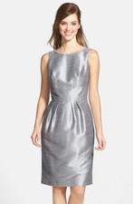 alfred sung boatneck sheath dress