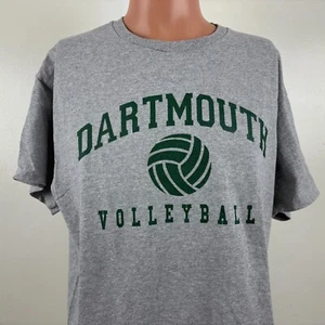 Dartmouth Big Green Volleyball T Shirt Mens Size L Grey NCAA Ivy League College - Picture 1 of 4