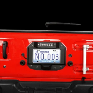 Rear License Plate Mount Bracket Kit w/LED Light Fit 2018-2025 Jeep Wrangler JL - Picture 1 of 12