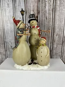 Unbranded Folkart Snowman Family - Picture 1 of 6