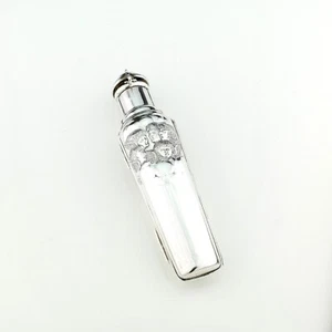 Antique Solid Silver and Glass Victorian Perfume / Scent Flask / Bottle. 1899. - Picture 1 of 11