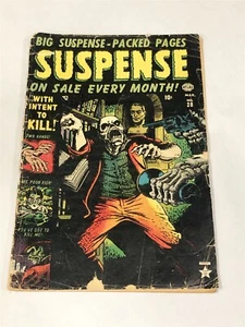 1953 SUSPENSE ISSUE 28 HORROR w SKELETON COVER COMIC BOOK - Picture 1 of 3