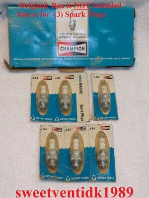 (3)..NOS Champion J-6J  Marine Spark Plugs ... Boat...Inboard / Outboard Engines - Image 1 of 4