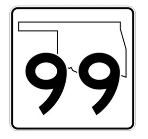 Oklahoma State Highway 99 Aufkleber Sticker R5677 Highway Route Schild - Bild 1 von 1