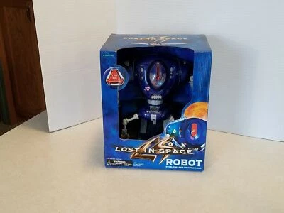 Robot perdido en el espacio 1997 a batería 10" robot habla se mueve nuevo en caja D5 Foto 1 de 4