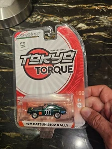 GREENLIGHT GREEN MACHINE TOKYO TORQUE 1971 DATSUN 240Z RALLY CHASE SEALED MOC - Picture 1 of 7