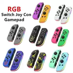 Pour Nintendo Switch Controller Joy-Con One Pair Manette de jeu sans fil RVB - Imagen 1 de 15