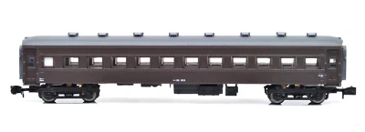 Z Scale Tenshodo 83002 JNR Passenger Car Oha 35-103 Brown Tenkame Lighted NIB - Image 1 of 4