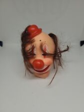 Vintage Hard Rubber Clown Hand Puppet Head Only