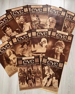 11x (Mode) EVE Journal Feminin illustré (1934 & 1935) Joan Crawford Madge Evans - Foto 1 di 15