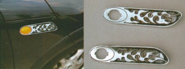 Copri frecce laterali cromate Mini R50, R53 dal 2001-2006 Mini parti cromate - Immagine 1 di 1