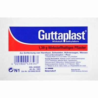 BEIERSDORF AG GUTTAPLAST 6x9 cm 1 St PZN00438481