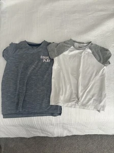 Athleta Girls White Shirts  Sz XS/ 6 Lot Of 2 - Picture 1 of 3