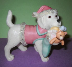Lenox JOLLY PUPPY Labrador Christmas Puppy Neu im Karton COA schwer zu finden - Bild 1 von 3