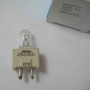 OSRAM 64628 12V100W FDT BELLAPHOT GY9.5 Lamp 100W 12V 54276 A1/261 Halogen Bulb - Bild 1 von 2