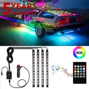 Kit LED Interior Bajo Brillo Color Sueño 48 RGB Coche Tira de Neón Luz Control de Música - Imagen 1 de 16
