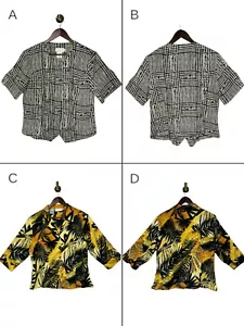 *Set Of Two* VTG 80s Kathy Che Womens Sz 14 Button Up Blouses EUC ($150) - Picture 1 of 7