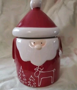Thompson Ferrier Santa Claus Sugar Plum Scented 7" Lidded Candle - Picture 1 of 11