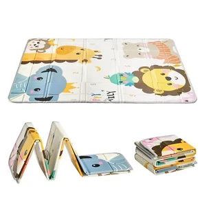 59x71" Baby Play Mat Kids Crawling Soft Activity Floor Playmat 2 Side Waterproof - Picture 1 of 11